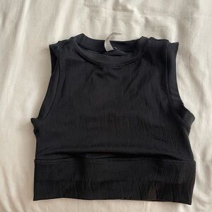 Sports bra textured black